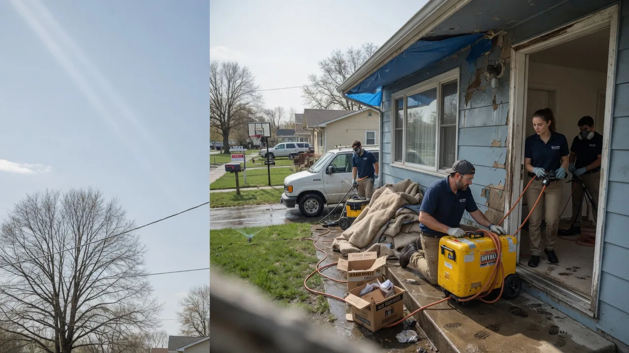 Basement Flood Cleanup in Paola, KS near me